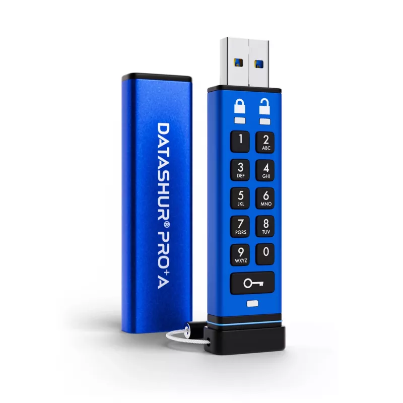 iStorage datAshur PRO+A 128GB USB 3 atmintinė su 256-bit šifravimu (IS-FL-DA3A-256-128)