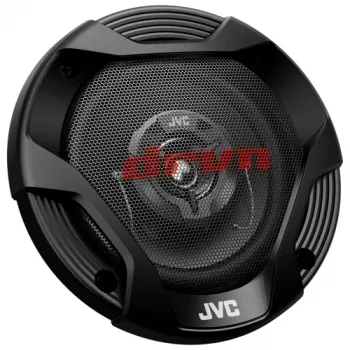 JVC CS-DR422 4 colių 2 krypčių koaksialiniai automobilio garsiakalbiai su anglies-mikos konusais ir hibridiniais apvadais (pora)