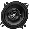 JVC CS-DR422 4 colių 2 krypčių koaksialiniai automobilio garsiakalbiai su anglies-mikos konusais ir hibridiniais apvadais (pora)