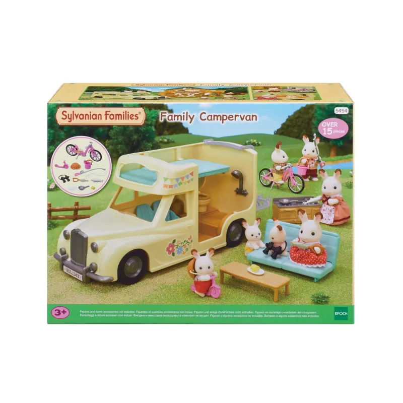 EPOCH Sylvanian Families Campervan Playset – šeimos stovyklavimo nuotykių transporto priemonė