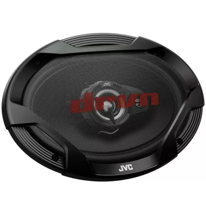 JVC CS-DR6932 6x9 colio 3 krypčių koaksialiniai automobilio garsiakalbiai, 500W maks., 70W RMS, anglies mikos žemųjų dažnių garsiakalbis, PEI aukštųjų dažnių garsiakalbiai, 4 omų