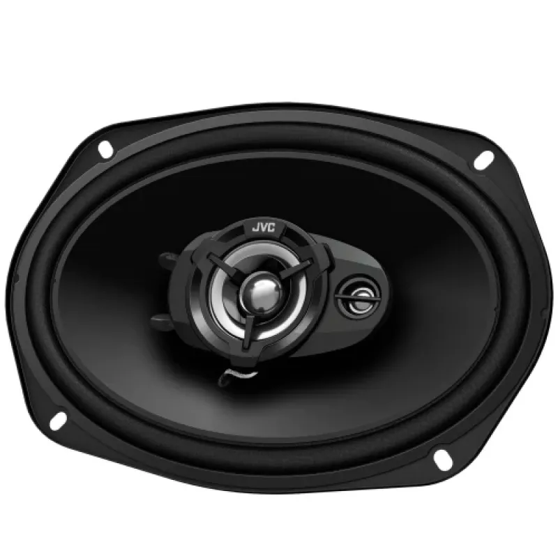 JVC CS-DR6932 6x9 colio 3 krypčių koaksialiniai automobilio garsiakalbiai, 500W maks., 70W RMS, anglies mikos žemųjų dažnių garsiakalbis, PEI aukštųjų dažnių garsiakalbiai, 4 omų