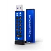 iStorage datAshur PRO+A 64GB USB-C atmintukas, AES 256-bit XTS aparatinis šifravimas, PIN autentifikacija, FIPS 140-2 Level 3, IP68 atsparus vandeniui ir dulkėms, tvirtas aliuminis, Zero-Footprint