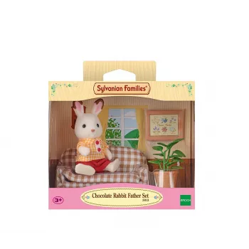 Sylvanian Families Šokoladinių Triušių tėtis – svetainės komplektas