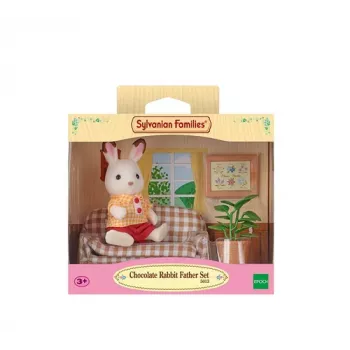 Sylvanian Families Šokoladinių Triušių tėtis – svetainės komplektas