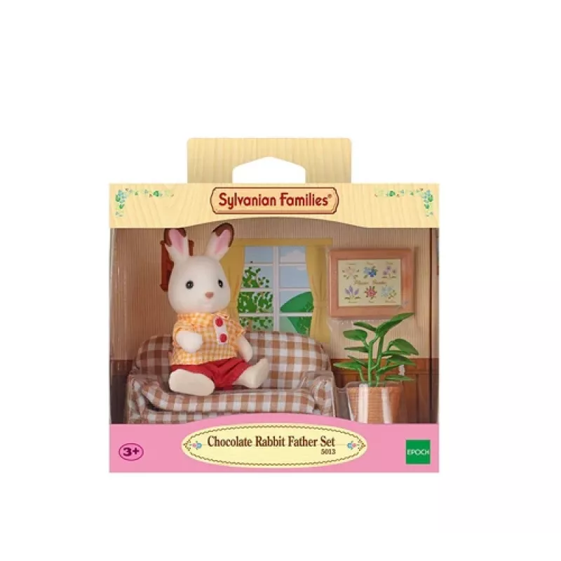 Sylvanian Families Šokoladinių Triušių tėtis – svetainės komplektas