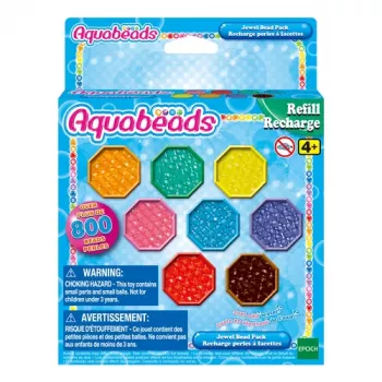 EPOCH Aquabeads blizgučių karoliukų papildymo rinkinys – 800 vnt., 8 spalvų