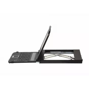 ATEN CL3800NW 18,5 colio dvigubo bėgio LCD KVM konsolė su DVI, USB, 1920x1080, 1U