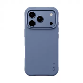 CARE by PanzerGlass Samba dėklas, skirtas iPhone 17 Pro / 18 Pro – mėlynų atspalvių, MagSafe, perdirbtas TPU, antibakterinis, apsauga nuo kritimo iki 3,6 m