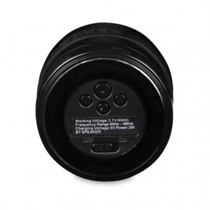 IBOX Speaker STRIDER Bluetooth nešiojamas belaidis garsiakalbis su FM radiju, laisvų rankų skambučiais, 5W RMS, 3,5mm AUX, USB, MicroSD, juodas