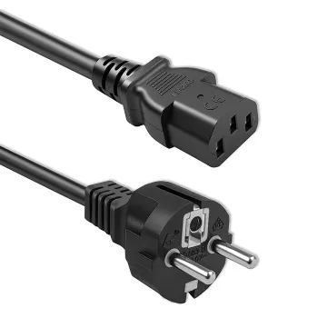 QOLTEC 54627 maitinimo laidas Schuko į IEC C13, 3m, 3x1mm², juodas