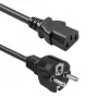 QOLTEC 54627 maitinimo laidas Schuko į IEC C13, 3m, 3x1mm², juodas