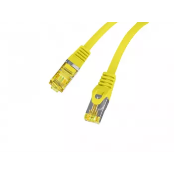 LANBERG Cat.6A S/FTP LSZH varinis jungiamasis laidas 20 m geltonas, Fluke patvirtintas