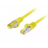 LANBERG Cat.6A S/FTP LSZH varinis jungiamasis laidas 20 m geltonas, Fluke patvirtintas