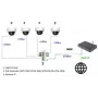 DELTA SPT-POE/4G-POE-DIN-E 5 prievadų pramoninis Gigabit PoE+ DIN bėgio jungiklis, 4x PoE+ 30W, 60W biudžetas, Extender režimas, -40 iki 75°C