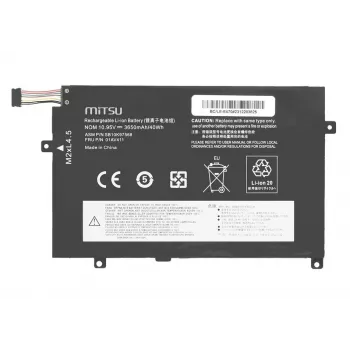 MITSU Battery 01AV411, skirta Lenovo ThinkPad E470 E475, 3650 mAh (40 Wh), 10,95 V
