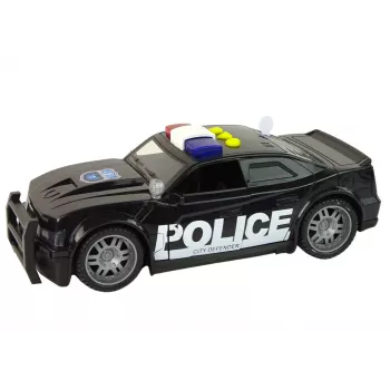 LEAN TOYS policijos automobilis 1:14 RC su šviesomis ir garsu, juodas