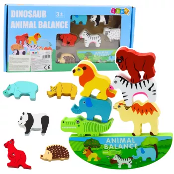 LEAN TOYS Balanced Animals medinis įgūdžių žaidimas 13El