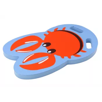 LEAN TOYS Crab Blue Foam vaikiška plaukimo lenta - EVA kickboard, plūdrumo pagalba, EN71