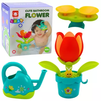 LEAN TOYS interaktyvus vonios žaislas Laistytuvas gėlė, 1,5 L, įvairių spalvų