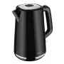 AMICA virdulys 1,7 l KF304 - 2200 W nerūdijančio plieno belaidis elektrinis virdulys, sidabrinis/juodas