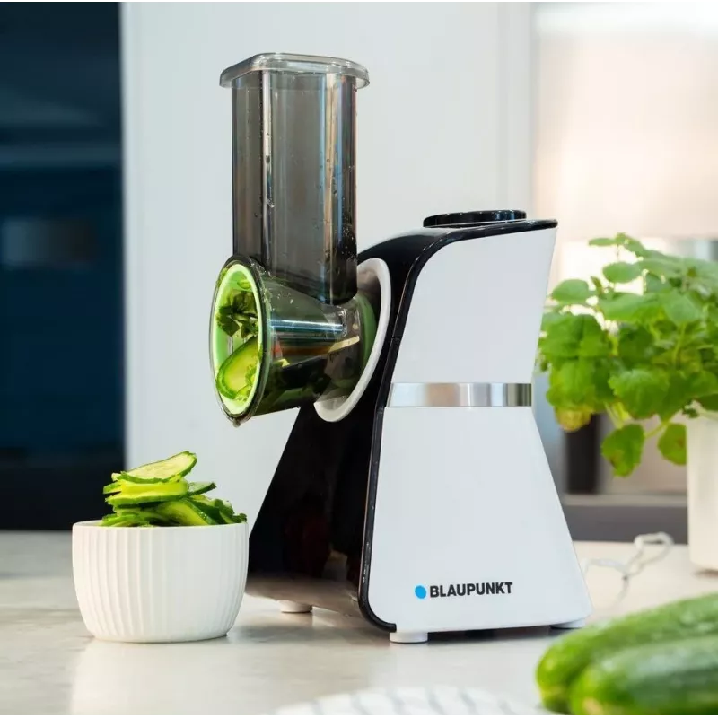 Blaupunkt Slicer FPS502 elektrinė pjaustyklė 150 W, nerūdijančio plieno dantytas peilis 190 mm, reguliuojamas pjūvio storis 0-15 mm, juoda/sidabrinė