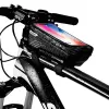 WILDMAN Bike Holder Case M E2 1L juodas - vairuotės telefono dėklas, atsparus purslams, su liečiamu ekranu, 1L talpa