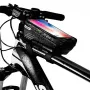WILDMAN Bike Holder Case M E2 1L juodas - vairuotės telefono dėklas, atsparus purslams, su liečiamu ekranu, 1L talpa