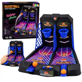 LEAN TOYS Mini stalo krepšinis Dvigubas įgūdžių žaidimas 2 žaidėjams