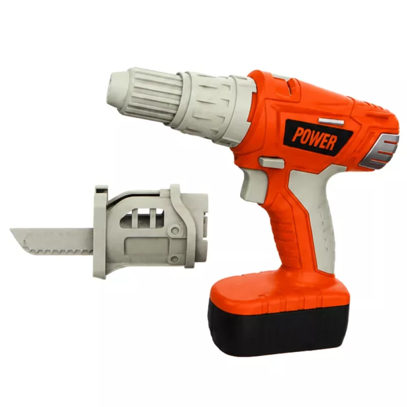 LEAN TOYS DIY įrankių kuprinė su baterijomis varomu atsuktuvu ir diržu