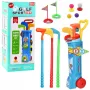 LEAN TOYS golfo rinkinys su vežimėliu ir lazdomis – lauko sporto žaidimas, 20 dalių