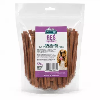 PETITTO Soft Goose Strips šunų skanėstai 500g