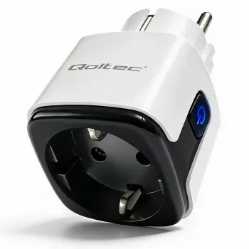 QOLTEC Smart WiFi kištukinis lizdas 16A su energijos stebėjimu ir laikmačiu