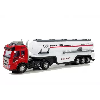 LEAN TOYS R/C Car Tanker su šviesomis ir garsu, 1:32 mastelis, 2.4GHz nuotolinio valdymo sunkvežimis