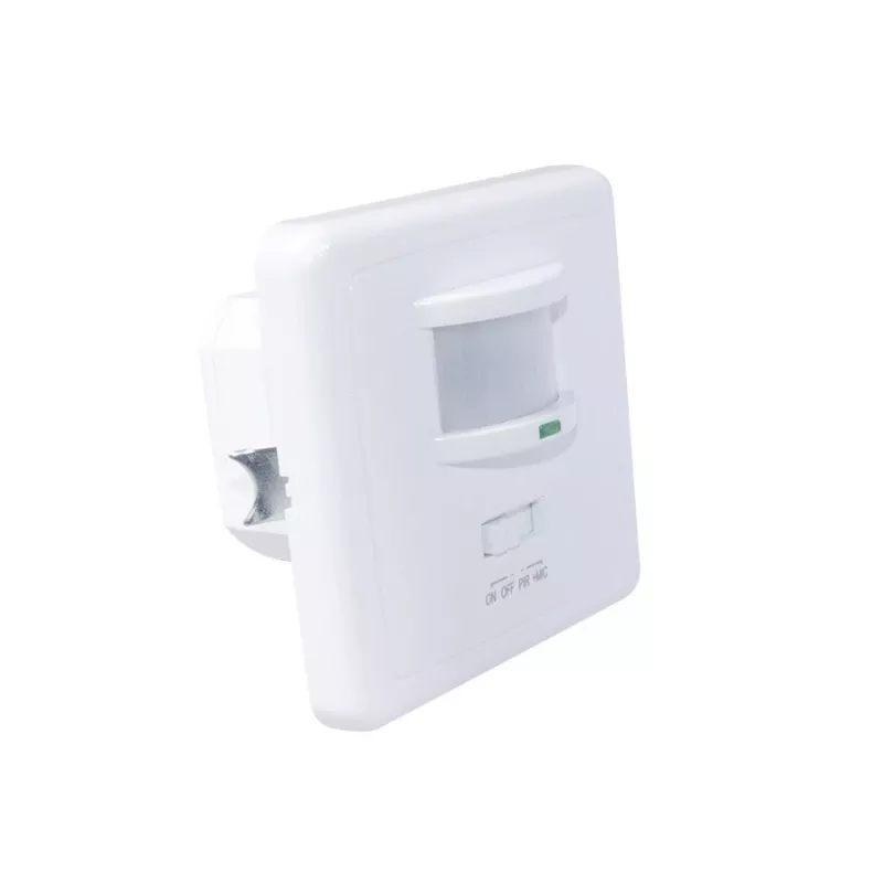 MACLEAN MCE18 PIR judesio ir garso jutiklis sienai, 160°, 1200W, baltas