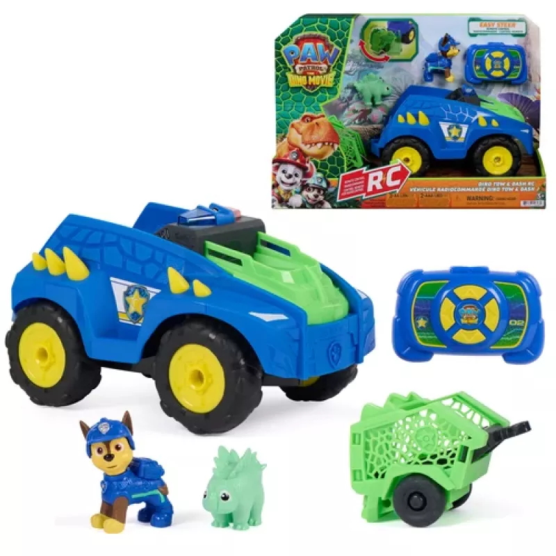 Paw Patrol: Dino filmas - Chase RC Dino gelbėjimo automobilis, Spin Master