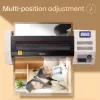 DELI Office Laminatorius E3895-EU A3 | 250 mm/min karšto volelio laminavimas, iki 125 mikronų, apsauga nuo strigimo, šaltas laminavimas, juodas/sidabrinis