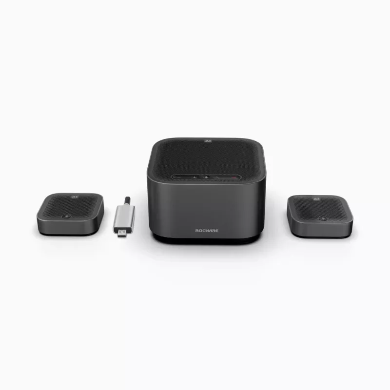 ROCWARE A10W konferencinė kamera didelėms salėms - 4K UHD, USB-C, 120°