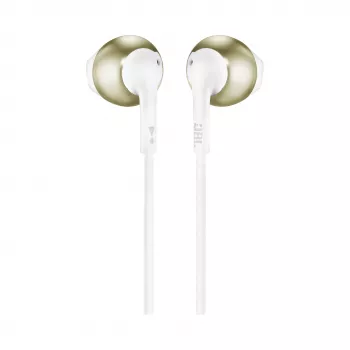 JBL T205 Champagne Gold ausinės su mikrofonu