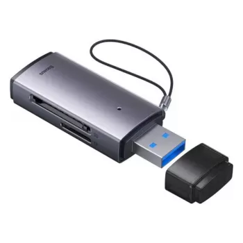 Baseus USB 3.0 2-in-1 SD & microSD kortelių skaitytuvas – pilka