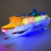 LEAN TOYS Passenger kruizinis laivas su inercine pavara, šviesomis ir garsais