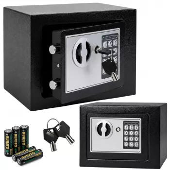 LEAN 31040 elektroninis seifas dokumentams, pinigams, kodui, avariniams raktams 6L