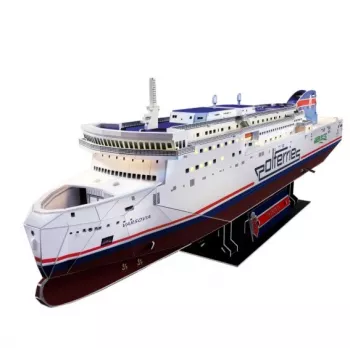 CubicFun 3D dėlionė - MS Prom Varsovia laivo modelis, 150 dalių, 44 cm surinkto ilgio, vidutinio sudėtingumo, nuo 8 metų