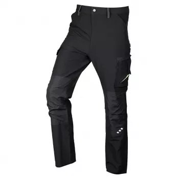 NEO TOOLS Mix&Match darbo kelnės, 4 krypčių tempimas, juodos-žalios, XL dydis