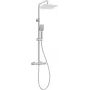 DEANTE NAC_F4HT lietaus dušo sistema su termostatiniu maišytuvu, chromuota, 250 mm apvali galvutė, 3 funkcijų rankinis dušas, 1500 mm žarna, reguliuojamas strypas