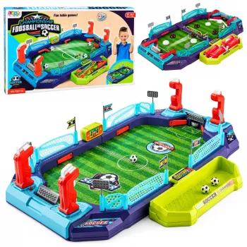 LEAN TOYS 2 in 1 stalo futbolo ir ledo ritulio žaidimas 2 žaidėjams