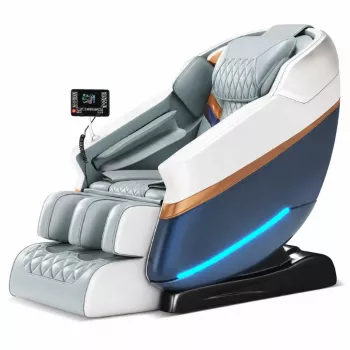 EXTRALINK 3D Zero Gravity masažinis krėslas balta-mėlyna
