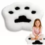 LEAN Plush Paw Rug Soft Fur Rug juodai balta 60 x 60 cm
