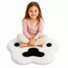 LEAN Plush Paw Rug Soft Fur Rug juodai balta 60 x 60 cm
