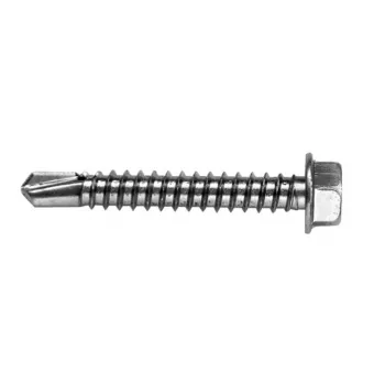 VOLTENO MF-530-4838 savisriegis varžtas su šešiabriaune poveržle galvute 4,8 x 38 mm, cinkuotas anglinis plienas, DIN 7504K, sidabrinis